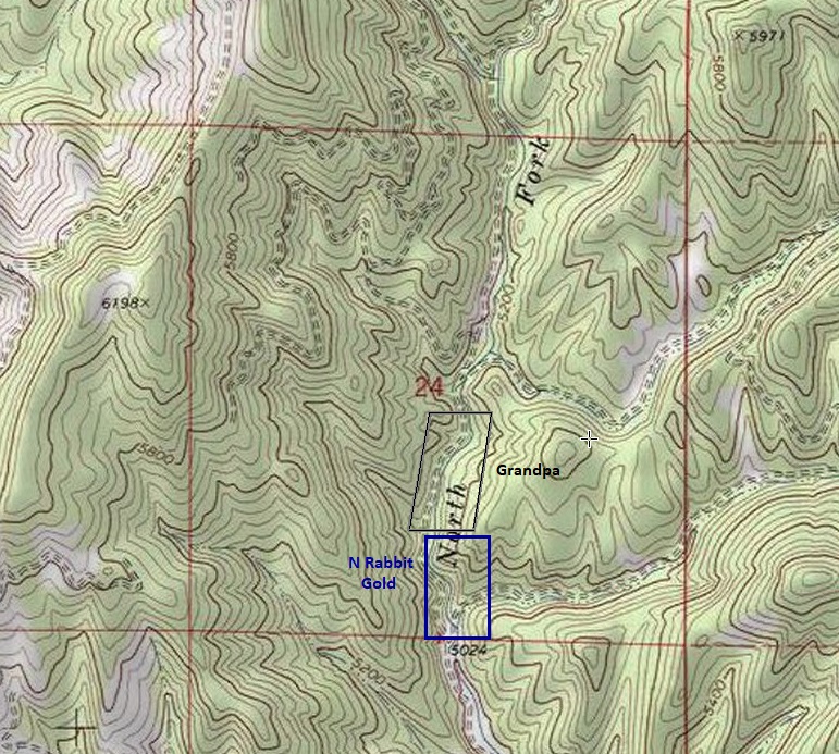 Idaho Rabbit Map N Rabbit Gold